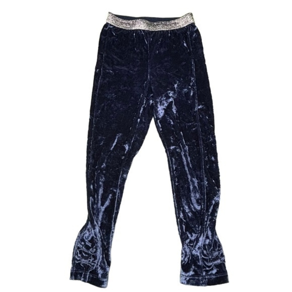 365 Kids Garanimals‎ Pants Girls Size 6 Dark Blue Crushed Velvet Velour Leggings